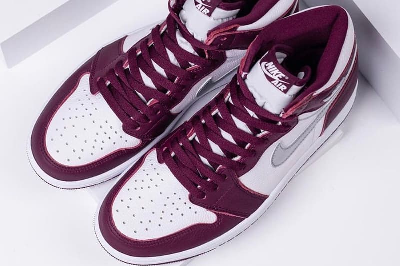  Air Jordan 1 High OG “Bordeaux” 555088-611 Release Detailed Images Jordan Brand 