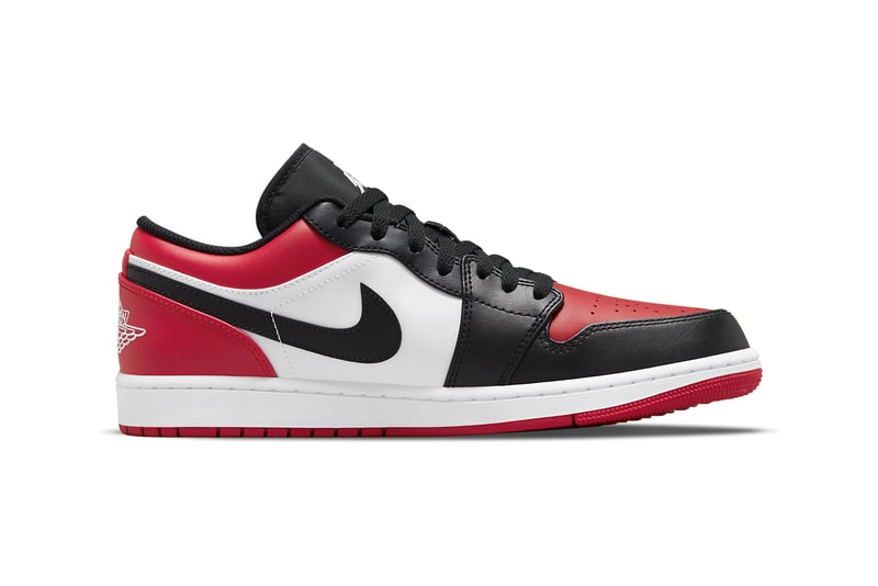 air michael jordan brand 1 low bred toe white black 553558 612 official release date info photos price store list buying guide
