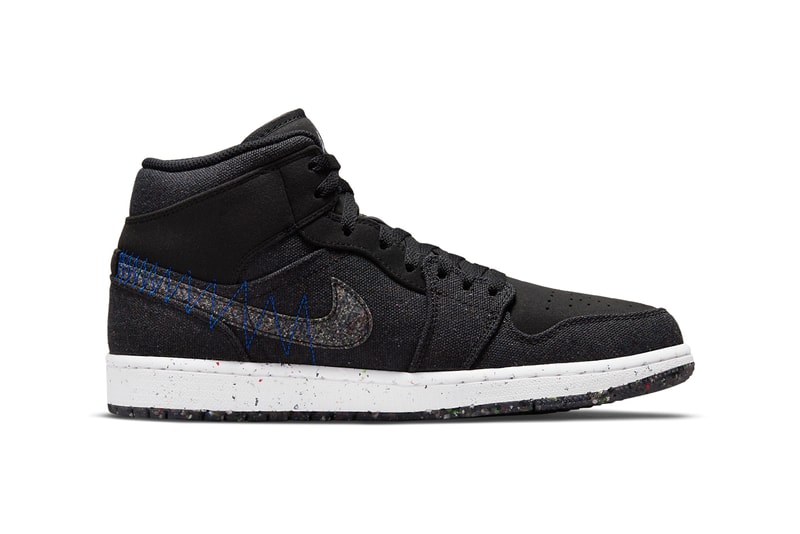 air michael jordan brand 1 mid crater sustainable DM3529 001 black racer blue white multi color official release date info photos price store list buying guide