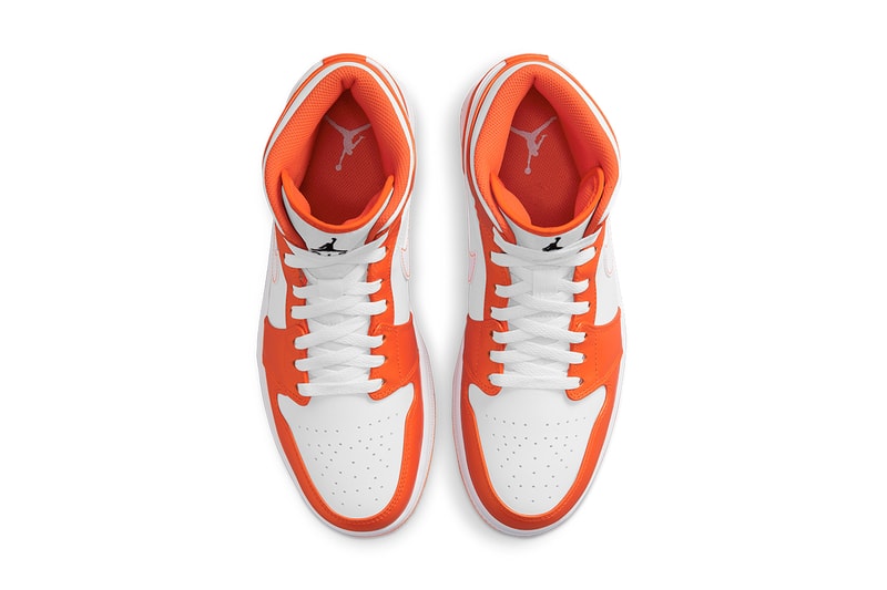 air jordan 1 mid electro orange white black DM3531 800 release date info store list buying guide photos price 