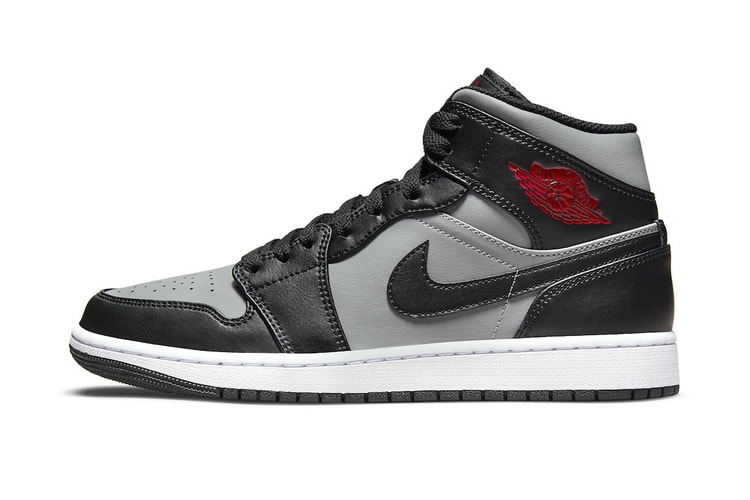 The Air Jordan 1 Mid Receives a “Shadow”-Like Colorway With Red Accents