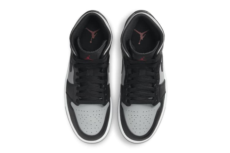 Air Jordan 1 Mid Grey/Black/Red