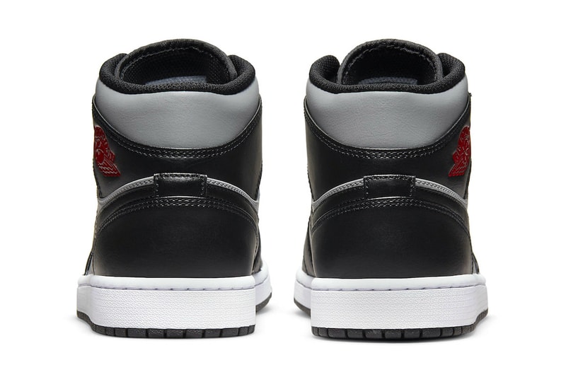 Air Jordan 1 Mid Grey Black Red Release Info 554724-096 Date Buy Price 