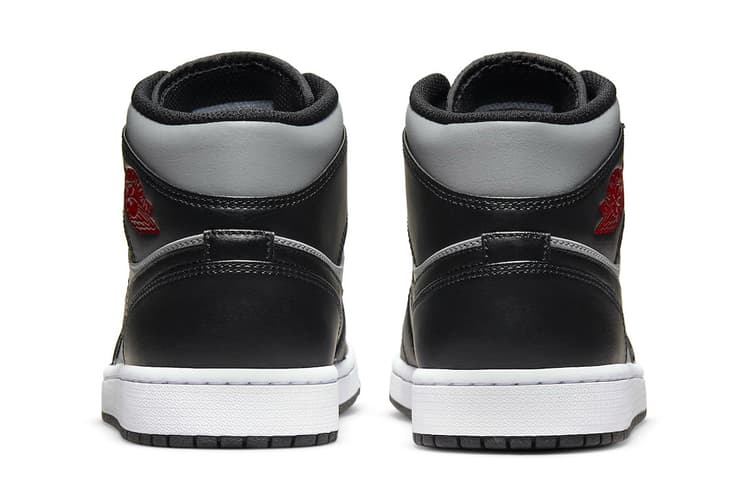 Air Jordan 1 Mid Grey/Black/Red