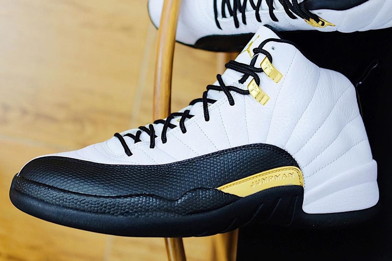 air michael jordan brand 12 royalty black white metallic gold ct8013 170 detailed images official release date info photos price store list buying guide