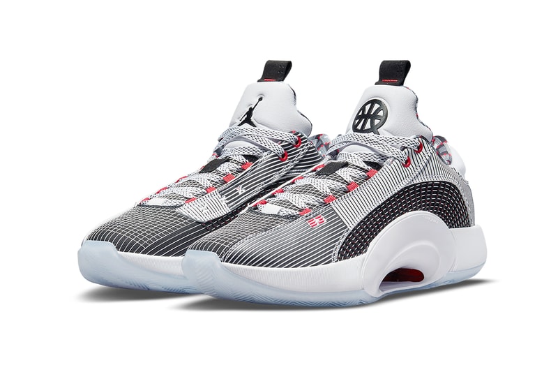 air jordan 35 low quai 54 white red black DJ2830 106 release date info store list buying guide photos price 