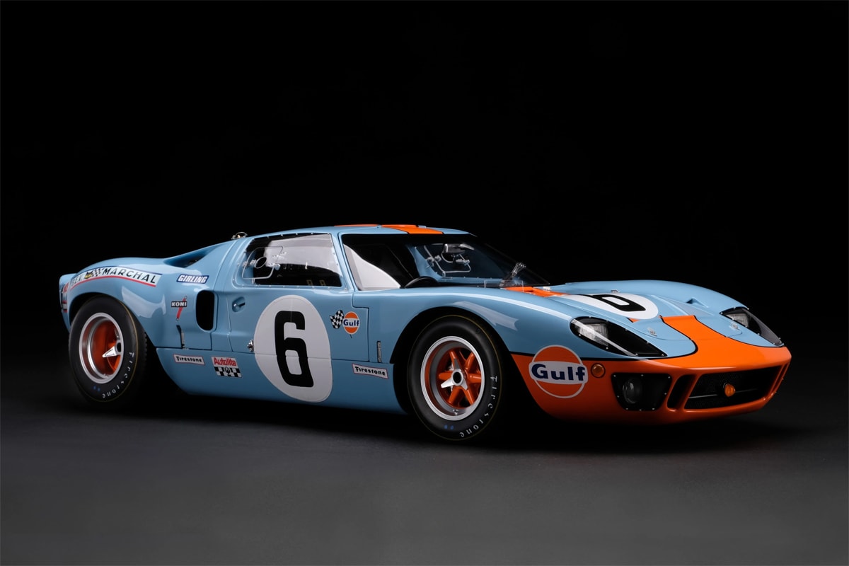 amalgam collection 1 8th scale replica model 1969 le mans winning ford gt40 race car racing 