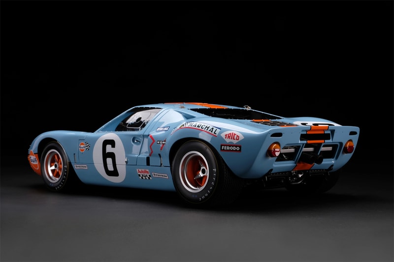 amalgam collection 1 8th scale replica model 1969 le mans winning ford gt40 race car racing 