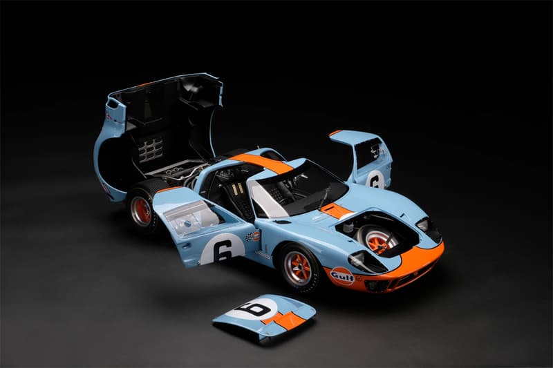 amalgam collection 1 8th scale replica model 1969 le mans winning ford gt40 race car racing 