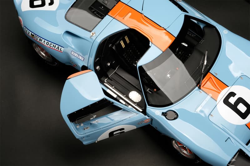 amalgam collection 1 8th scale replica model 1969 le mans winning ford gt40 race car racing 