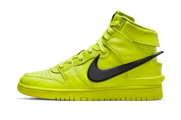 Take an Official Look at the AMBUSH x Nike Dunk High "Flash Lime"