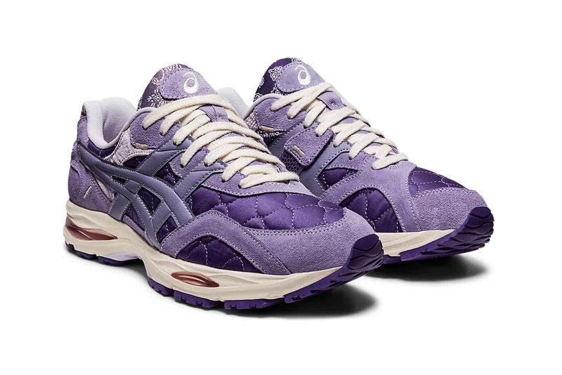 asics gel mc plus ash rock black lilac purple cream quilted paisley 1201A312 500 001 official release date info photos price store list buying guide