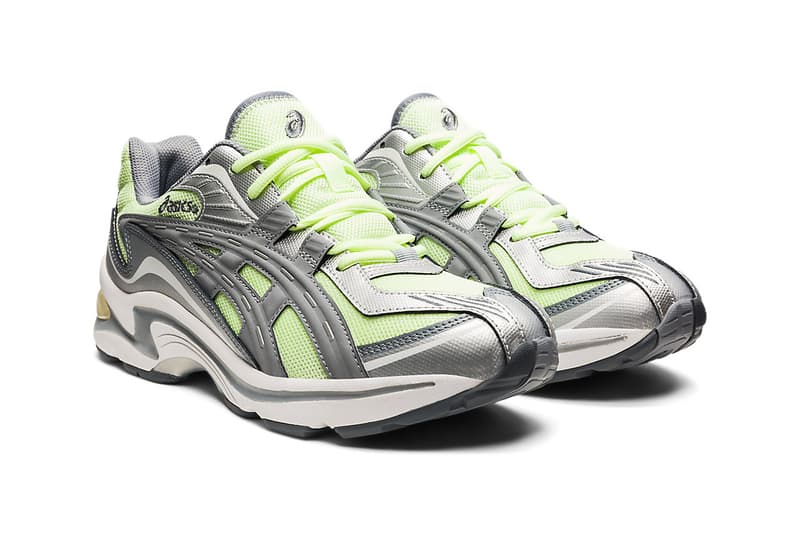 ASICS GEL-PRELEUS "Illuminate Yellow/Sheet Rock" release information green silver