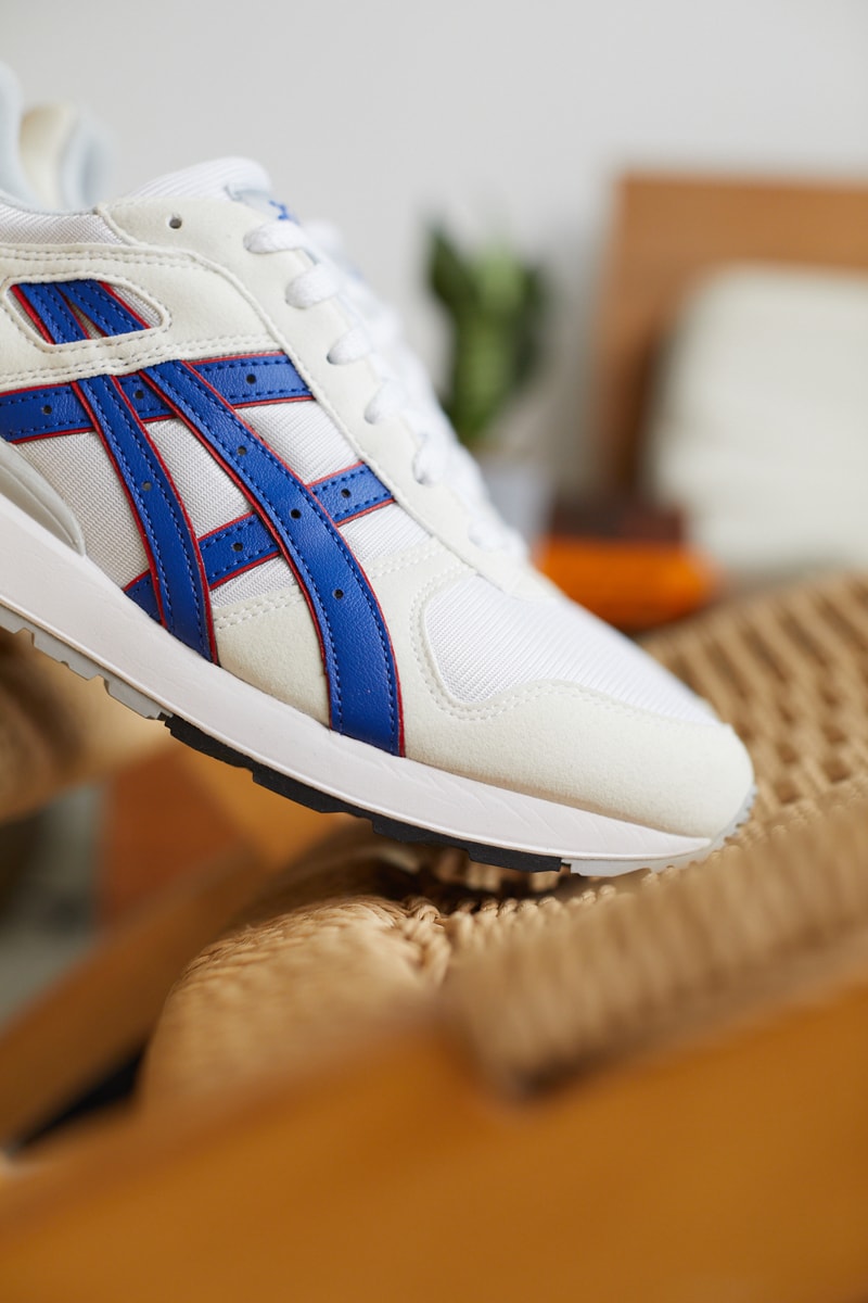 asics running shoe footwear 80s vintage retro stripes