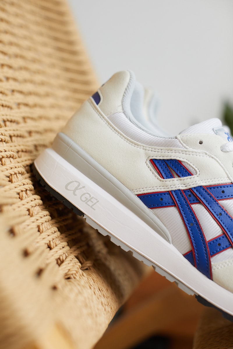 asics running shoe footwear 80s vintage retro stripes