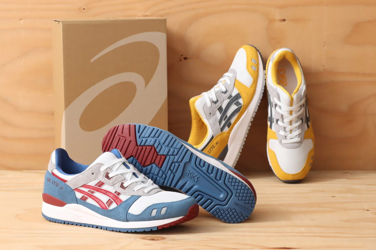 asics sportstyle gel ltye iii 3 white yellow gray blue red july 2021 official release date info photos price store list buying guide