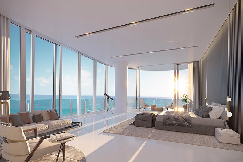 Take a Look Inside the Jaw Dropping Aston Martin Residences in Miami girard perregaux tourbillon three flying bridges south beach biscayne bay florida architecture aston martin vulcan complex 
