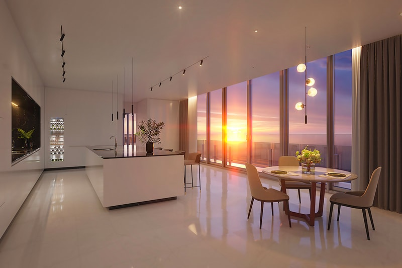 Take a Look Inside the Jaw Dropping Aston Martin Residences in Miami girard perregaux tourbillon three flying bridges south beach biscayne bay florida architecture aston martin vulcan complex 