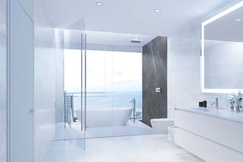 Take a Look Inside the Jaw Dropping Aston Martin Residences in Miami girard perregaux tourbillon three flying bridges south beach biscayne bay florida architecture aston martin vulcan complex 