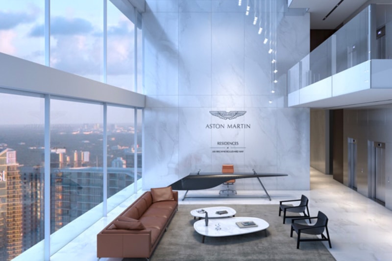 Take a Look Inside the Jaw Dropping Aston Martin Residences in Miami girard perregaux tourbillon three flying bridges south beach biscayne bay florida architecture aston martin vulcan complex 