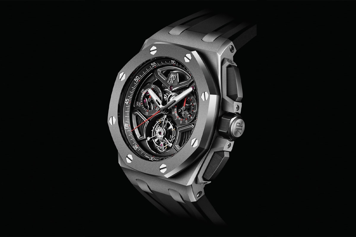 Audemars Piguet Launches First-Ever Royal Oak Offshore Selfwinding Flying Tourbillon luxury watch flyback chronograph redesigned royal oak offshore le brassus swiss 
