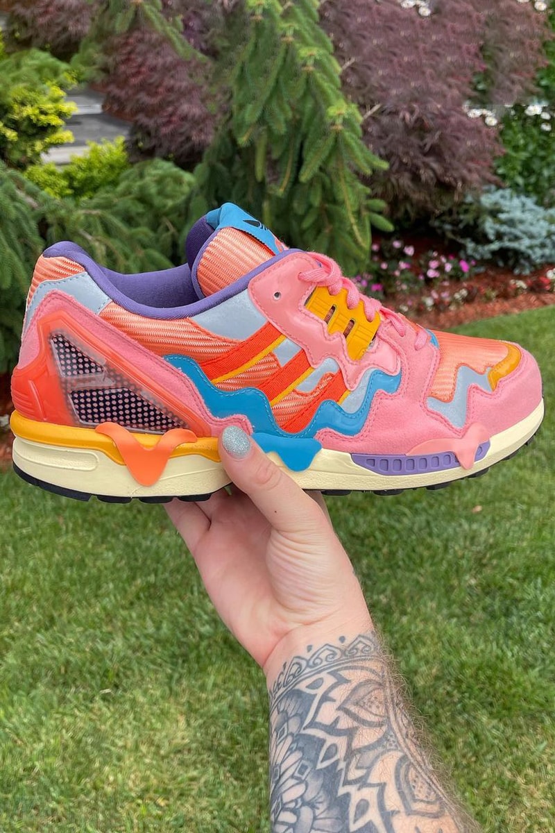 bad bunny naughty rabbit adidas zx 8000 ice cream melting orange pink blue purple official release date info photos price store list buying guide