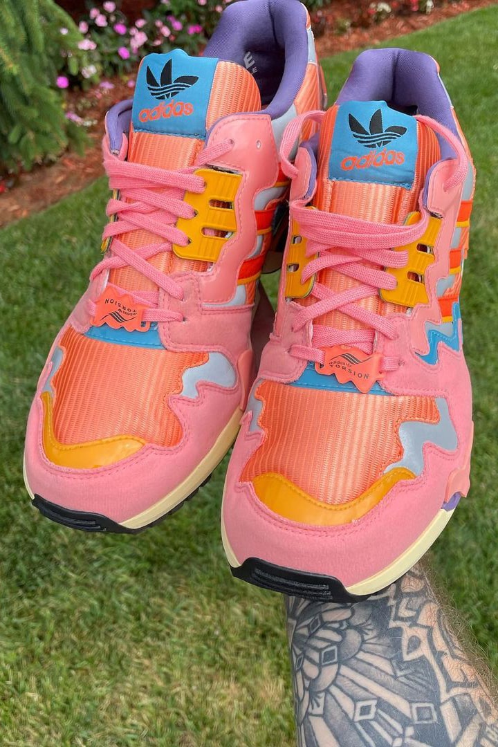 bad bunny naughty rabbit adidas zx 8000 ice cream melting orange pink blue purple official release date info photos price store list buying guide