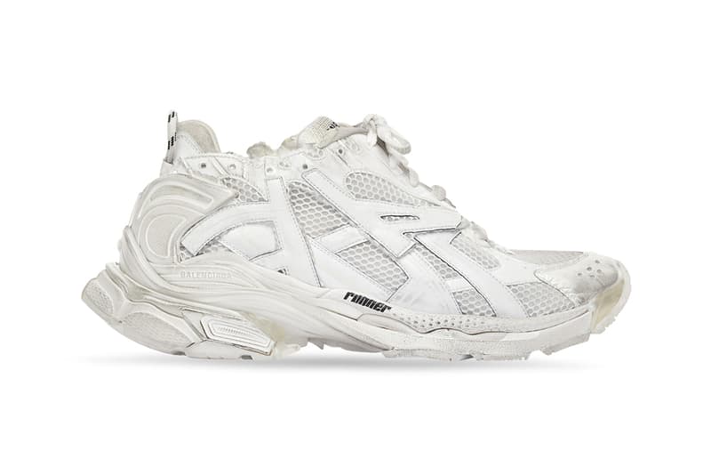 Balenciaga Runner Black White Dark Red Grey Mesh Nylon New Sneaker Chunky Dad Shoe Y2K Demna Gvasalia Worn Out Distressed Release Information Drop Date Closer Look