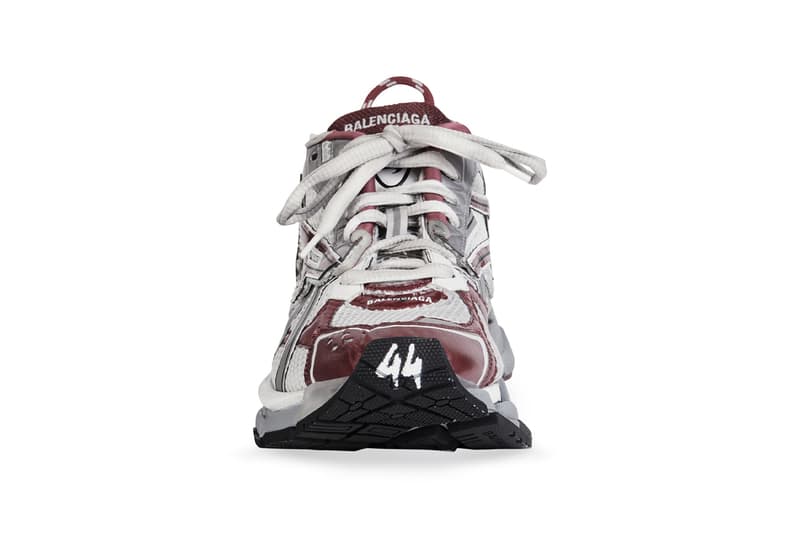 Balenciaga Runner Black White Dark Red Grey Mesh Nylon New Sneaker Chunky Dad Shoe Y2K Demna Gvasalia Worn Out Distressed Release Information Drop Date Closer Look