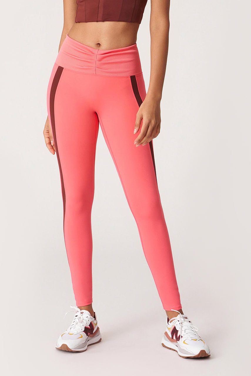 Pink Abstract Crazy Yoga Pants