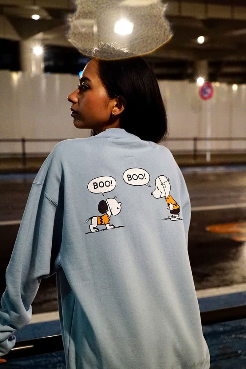 BEDWIN & THE HEARTBREAKERS x PEANUTS Collab japan fashion lookbook snoopy charlie brown grey yellow white cream black