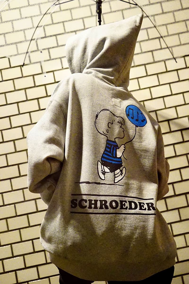 BEDWIN & THE HEARTBREAKERS x PEANUTS Collab japan fashion lookbook snoopy charlie brown grey yellow white cream black