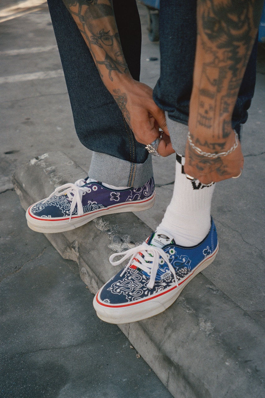 bedwin and the heartbreakers vault by vans old skool authentic bandana pack release information details
