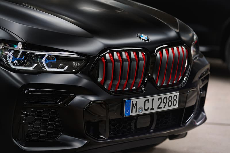 BMW 2022 X5 X6 Black Vermilion edition x7 M series sports SUV Horsepower German automotive engineering Alcantara