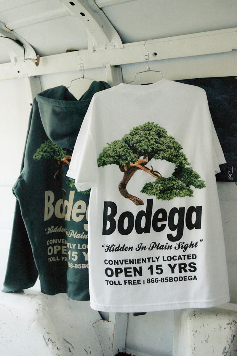 Bodega Pleasures collaboration capsule california boston bonzai camping SS21 packing list built to last hidden in plain sight release drop