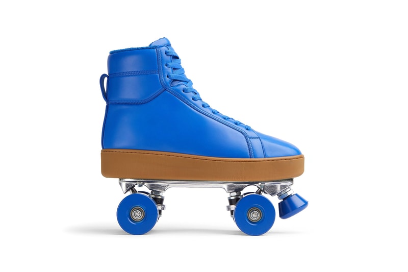 Bottega Veneta Quilt Roller Skates Sea Salt Cobalt Blue Green Grass Lambskin Leather Terry Cotton Fluffy Lining Daniel Lee $2100 USD Collectors Item Rare Shoes Limited Edition Fall Winter 2021 FW21
