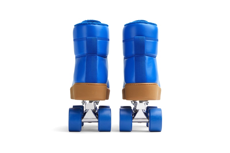 Bottega Veneta Quilt Roller Skates Sea Salt Cobalt Blue Green Grass Lambskin Leather Terry Cotton Fluffy Lining Daniel Lee $2100 USD Collectors Item Rare Shoes Limited Edition Fall Winter 2021 FW21