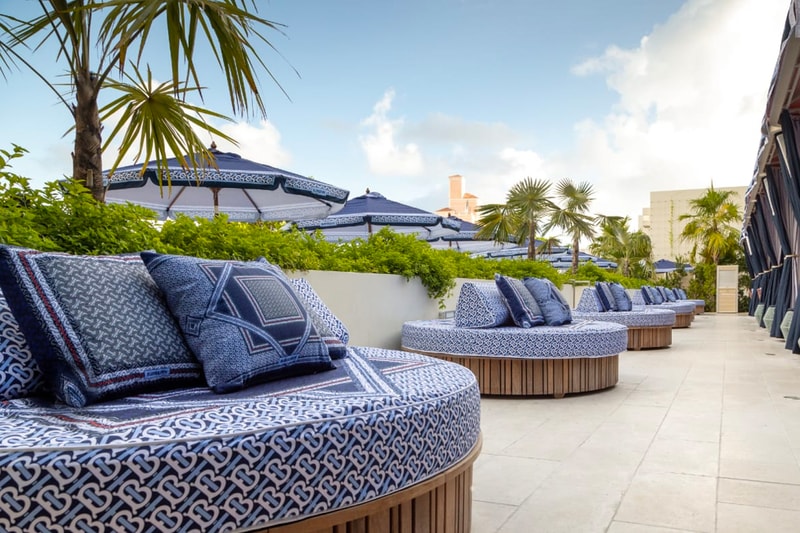 Burberry Celebrates TB Summer Monogram With a Takeover at Pharrell's The Goodtime Hotel dave grutman naomi campbell the pool at strawberry moon miami beach flordida pharrell williams