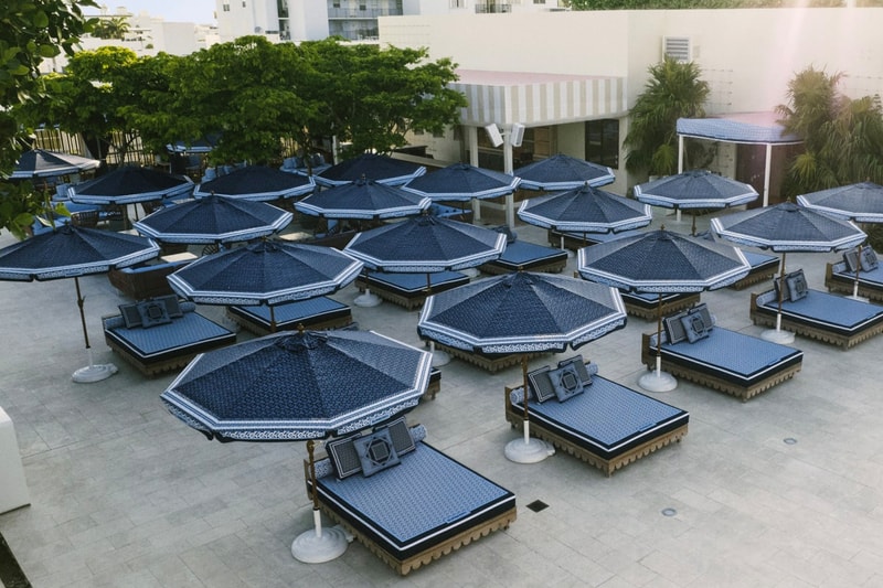 Burberry Celebrates TB Summer Monogram With a Takeover at Pharrell's The Goodtime Hotel dave grutman naomi campbell the pool at strawberry moon miami beach flordida pharrell williams