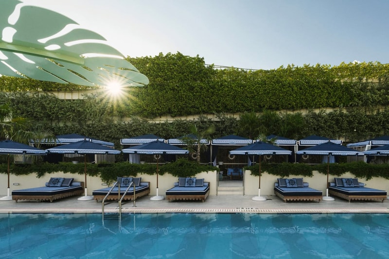Burberry Celebrates TB Summer Monogram With a Takeover at Pharrell's The Goodtime Hotel dave grutman naomi campbell the pool at strawberry moon miami beach flordida pharrell williams