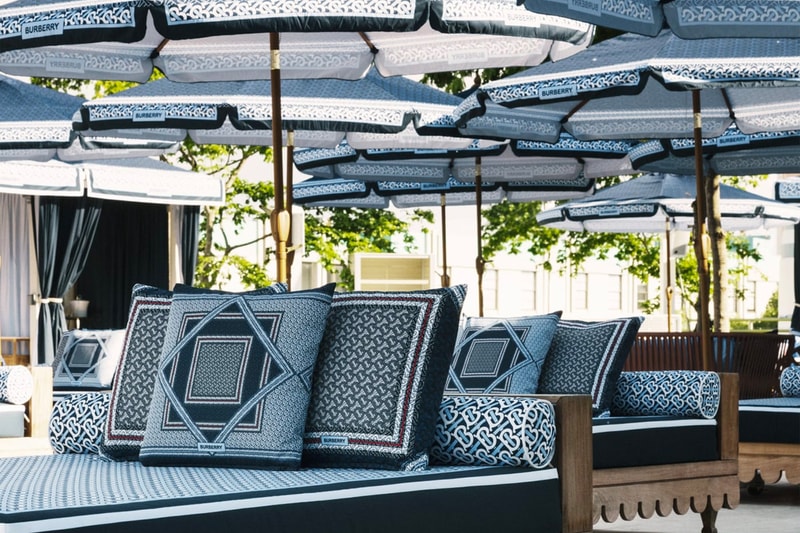 Burberry Celebrates TB Summer Monogram With a Takeover at Pharrell's The Goodtime Hotel dave grutman naomi campbell the pool at strawberry moon miami beach flordida pharrell williams