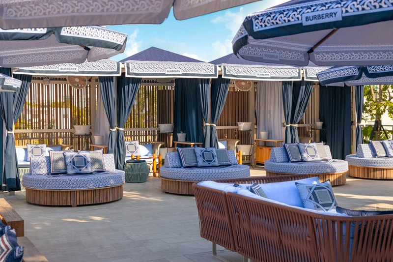 Burberry Celebrates TB Summer Monogram With a Takeover at Pharrell's The Goodtime Hotel dave grutman naomi campbell the pool at strawberry moon miami beach flordida pharrell williams