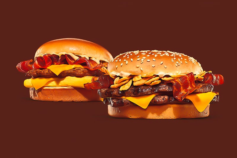 Burger King New Garlic & Bacon King and Breakfast Bacon King Sandwiches Menu Additions