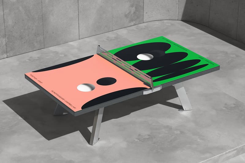 The Art of Ping Pong x Campbell Hay Information table tennis Islington Square museum design colourful abstract