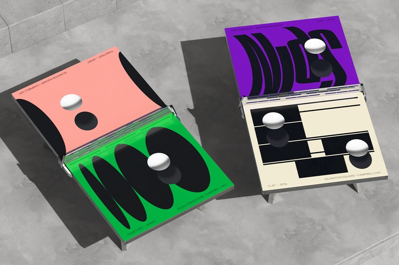 The Art of Ping Pong x Campbell Hay Information table tennis Islington Square museum design colourful abstract
