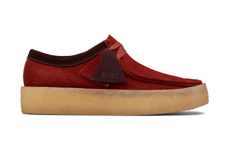 burgundy wallabees