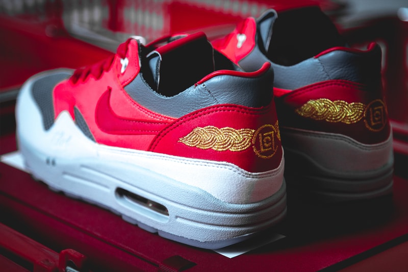 CLOT Nike Air Max 1 K.O.D. Solar Red Closer Look Release Info DD1870-600 Kevin Poon Edison Chen