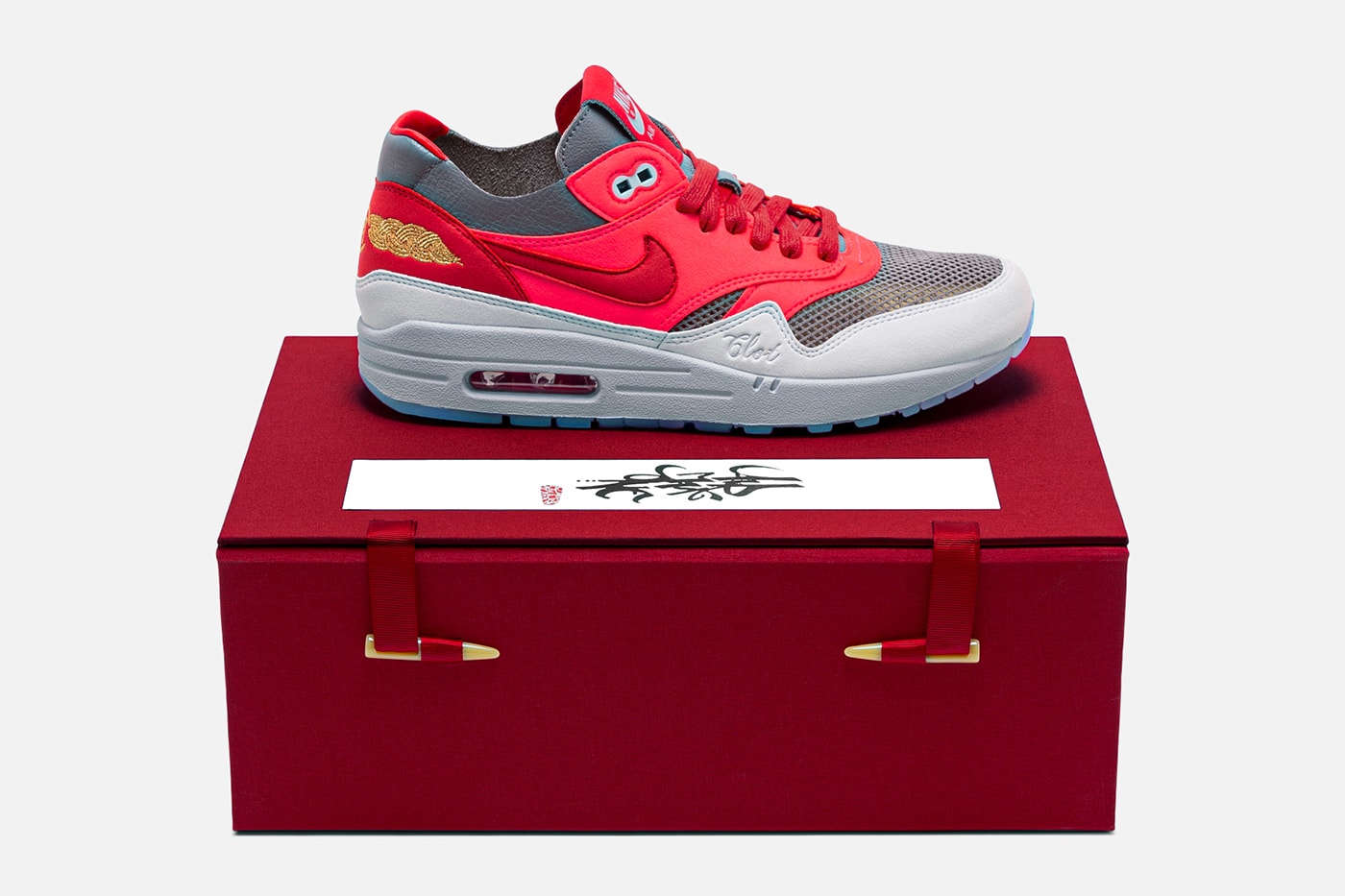 CLOT Nike Air Max 1 K.O.D. Solar Red Official Look Release Info Buy Price Date Kevin Poon Edison Chen