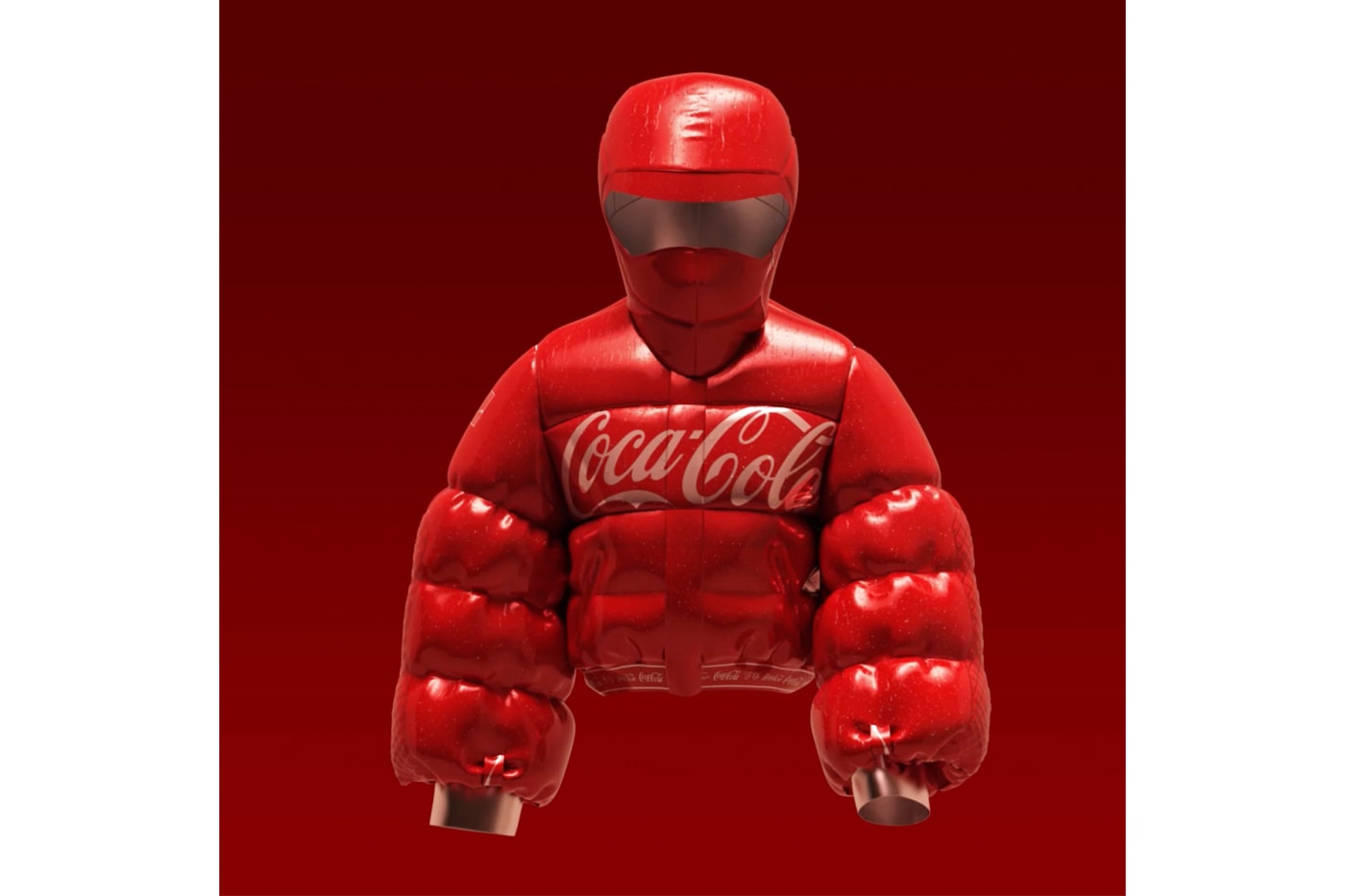 Coca-Cola Auction First NFT Collectibles loot box international friendship day digital metaverse special olympics 1 of 1  Bubble Jacket Wearable Friendship Card Sound Visualizer Vintage Cooler news