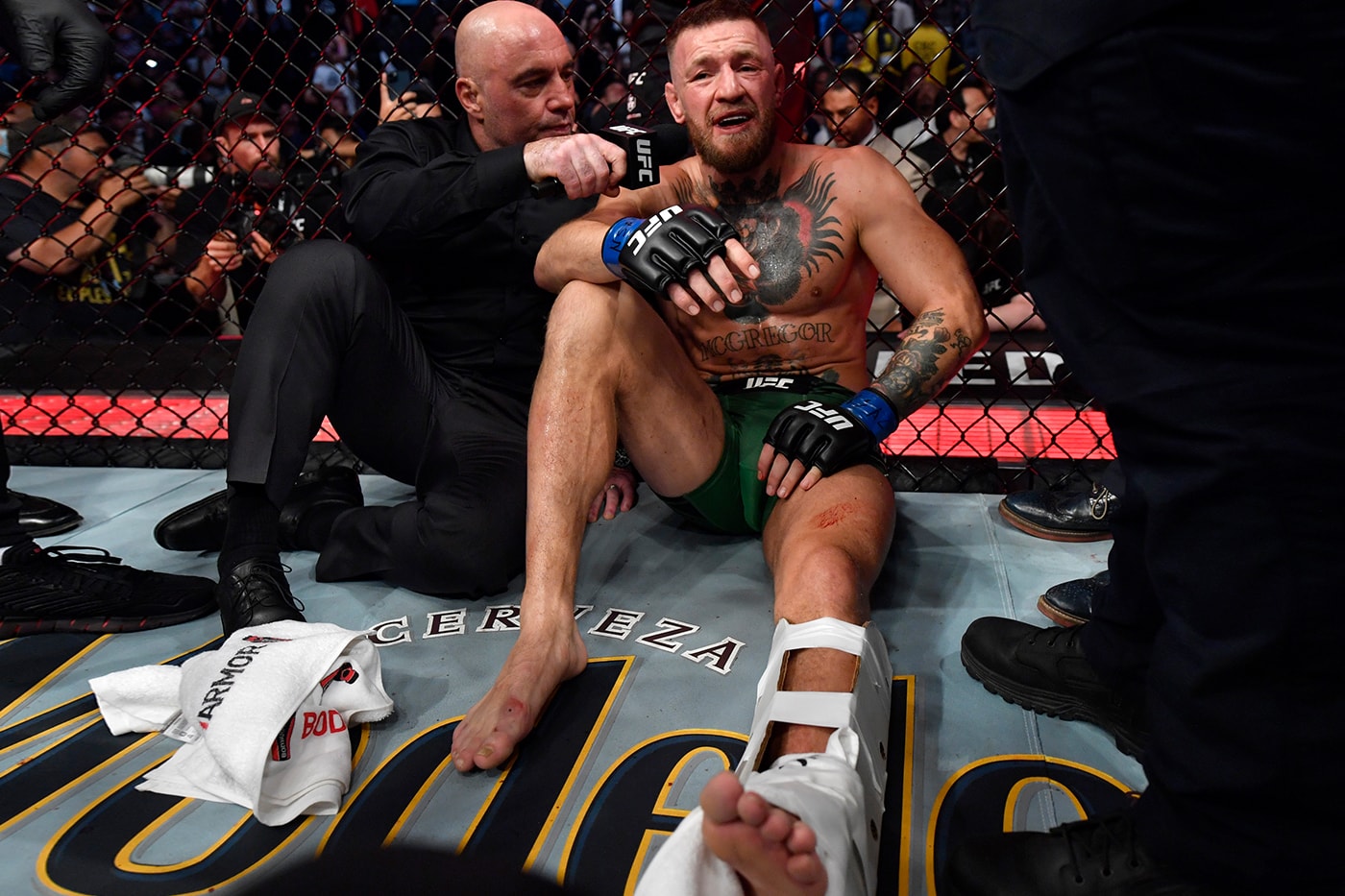 Conor McGregor Successful 3-Hour Broken Leg Surgery Details MMA UFC UFC 264 Dustin Poirier combat sports injury 